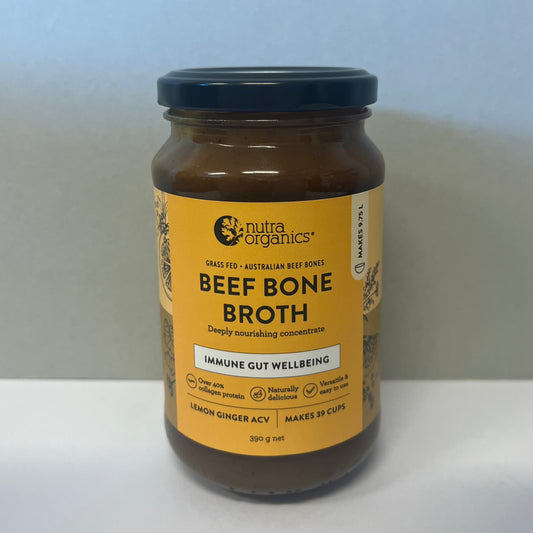 Beef Bone Broth Concentrate - Lemon & Ginger (390g)