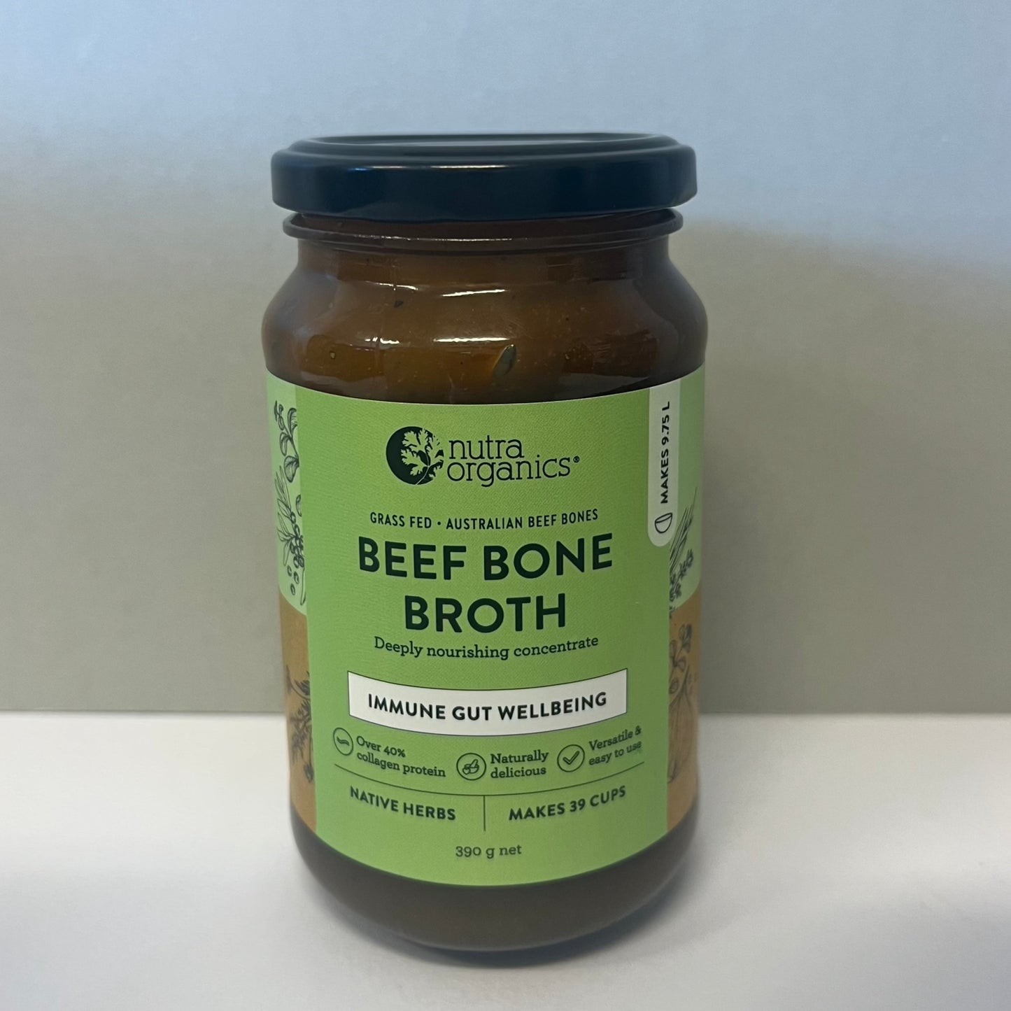 Beef Bone Broth Concentrate - Native Herbs (390g)