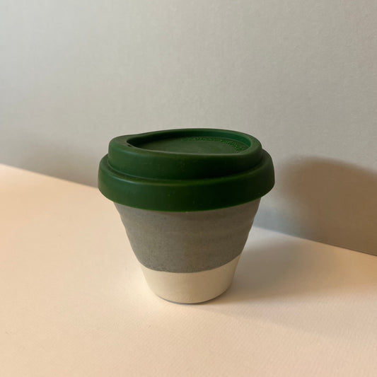 Small Clay Cup 6oz - Green